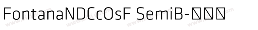 FontanaNDCcOsF SemiB字体转换